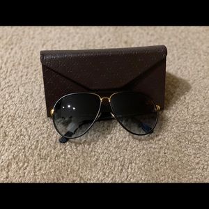 Gucci Sunglasses (Black Leather)